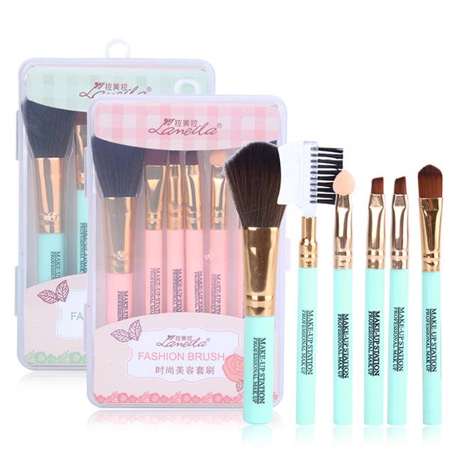 High Quality Synthetic Makeup Brush Set,Wholesale 6pcs Makeup Brush Set L0782